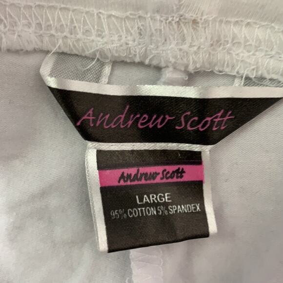 Andrew Scott white and blue crop leggings - Picture 2 of 6